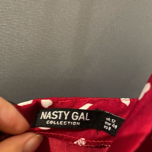 Red heart cowl dress - Picture 5 of 8